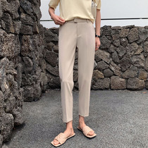 Pants children 2022 new high-end spring summer commuter pants with slim fit 100 lap high waist 90% Western suit pants woman