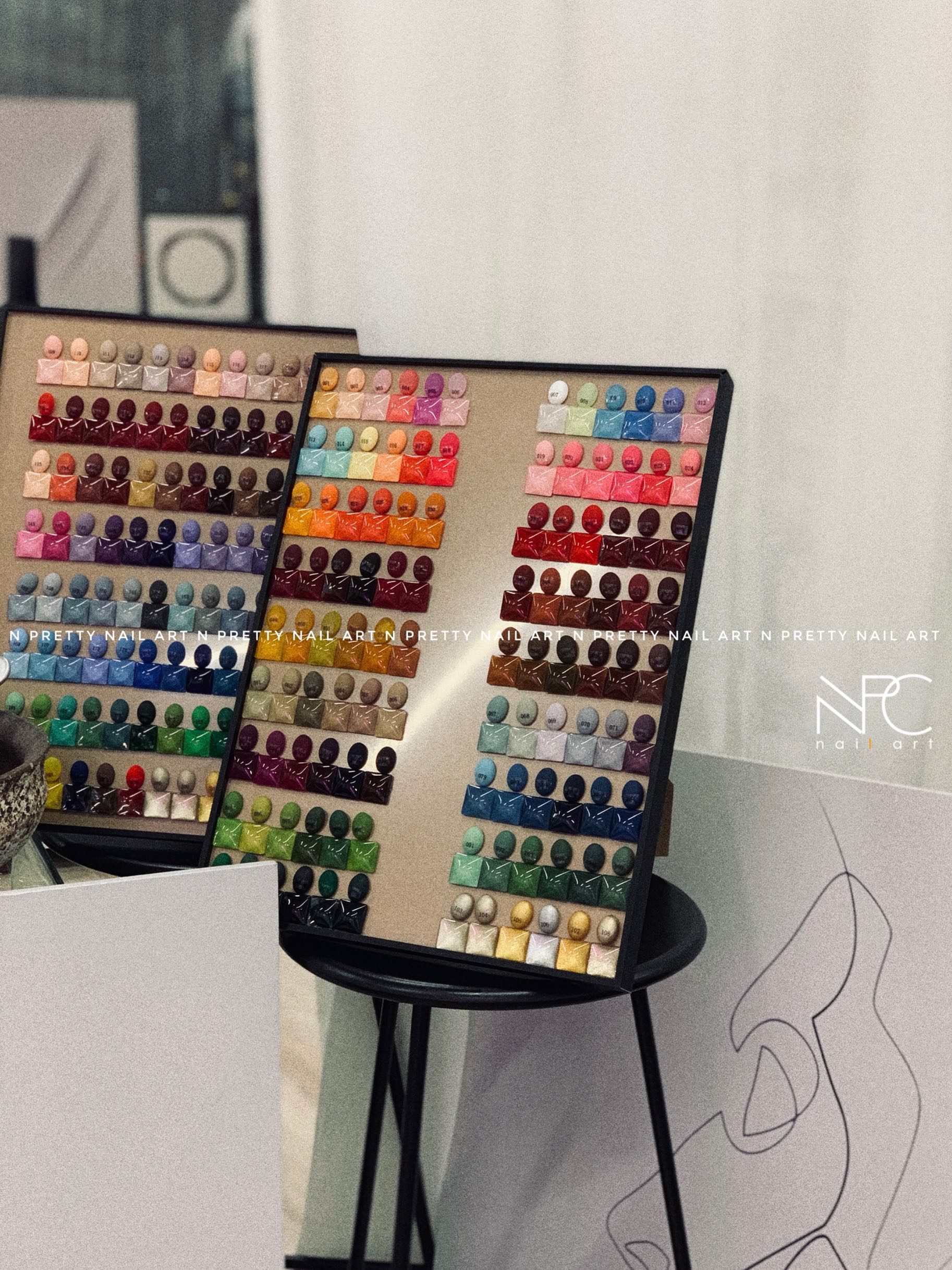 NPC Nail Art Custom Exclusive Advanced Color Minimalist Transparent Acrylic Large Size Mechia Display Board