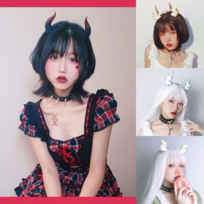 taobao agent 【Buried forest】Original exclusive cos demon horns hair hoop edge to customize ghost horns Diablo Temodloreta