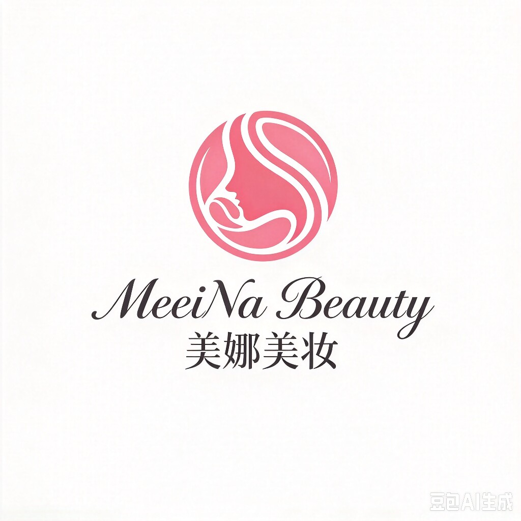 美娜美妆的LOGO