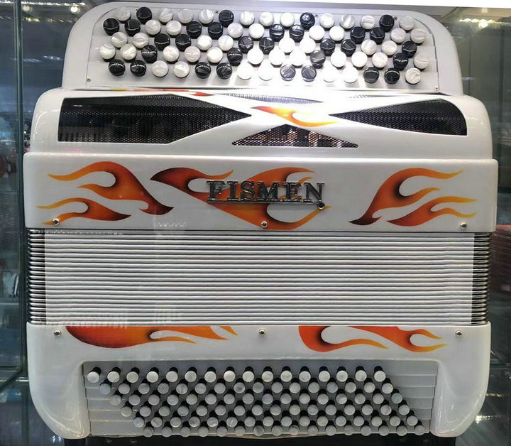 Italian original imported FIMEN Fishman 77 key 96 bass Besbayan accordion professional playing violin