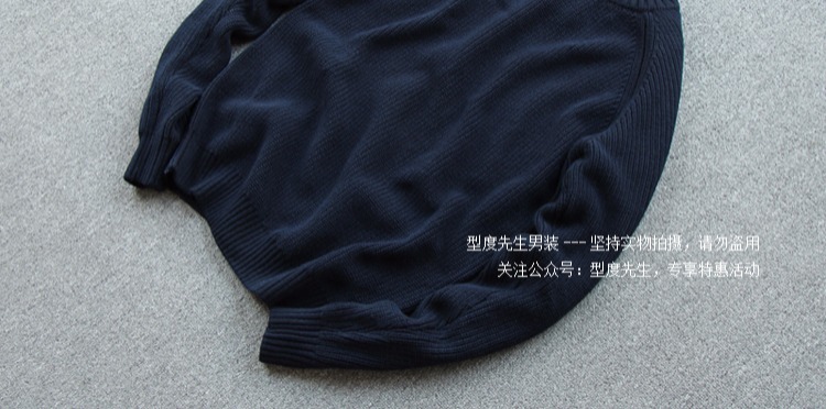 Áo len cổ tròn dày áo len nam mùa đông nam dòng mới cotton mỏng và áo len đơn giản châu Âu và Mỹ áo nam đẹp