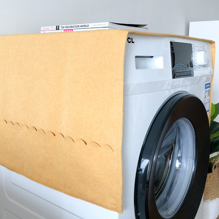 Máy giặt trống đơn giản tủ lạnh hiện đại bảo vệ bìa treo lên bụi nắng vải che khăn rắn Bắc Âu - Bảo vệ bụi bao trùm máy giặt