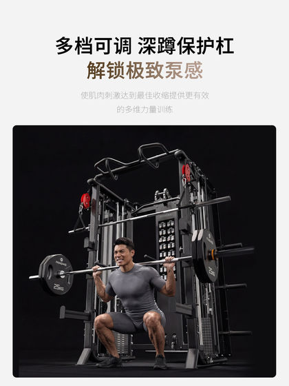 Fangwei Smith Comprehensive Training Machine Multi-Function Integrated Power Rack for Home and Commercial Use Squat and Bench Press Rack