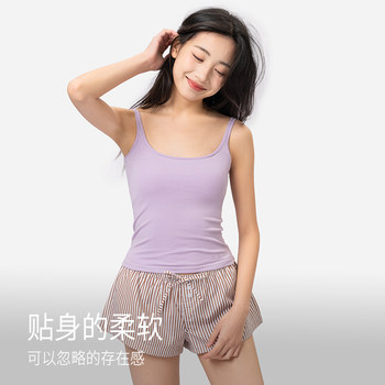 Boots under cotton vest women's white inner and summer outer bottom sleeveless top hot girl design small suspender strap