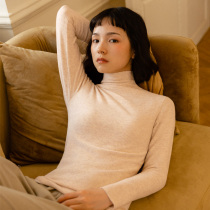 Boot Lower Colorful Cotton High Collar Double Face Suede Undershirt Woman Autumn Winter Display Slim and thin Round Collar Blouse Pure Color Underwear