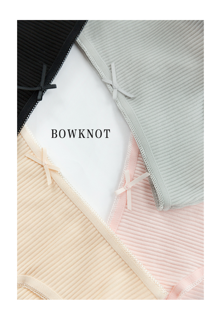 Bốt mùa thu và đồ lót mùa đông của phụ nữ thắt lưng thấp ren nơ cotton thoáng khí thoải mái nơ ngắn gợi cảm sịp nam sexy