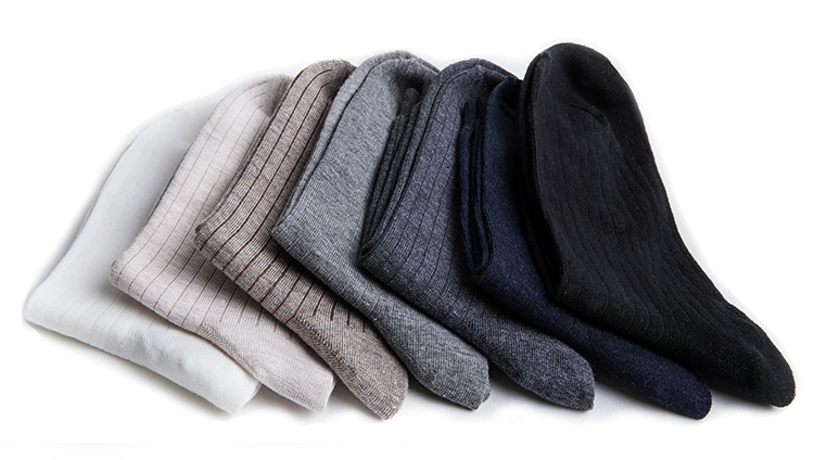 Giày cao cổ nam kinh doanh vớ cotton mô hình cơ bản vớ màu chủ đề vớ mùa thu và vớ mùa đông vớ vớ nam