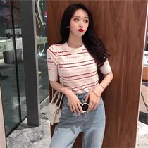 Sandro Vicari fashion casual suit womens foreign air blouses high waist jeans reduced by two sets of damp