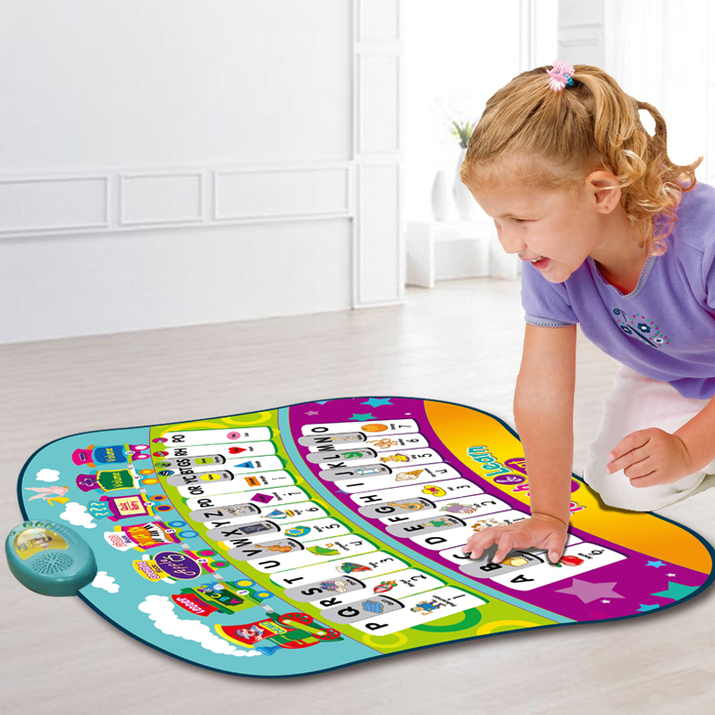 Zippymat Children's Infant and Child Early Teach Puzzle Electronic Music Letters Learn Game Blanket Toys Birthday Gift
