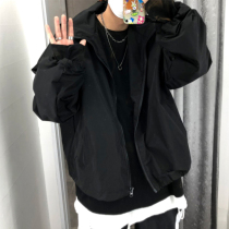 2021 spring and summer New Hip Hop Korean fashion hooded casual handsome cotton coat student male short