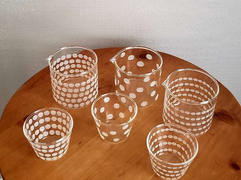 Sold out of Japanese glass writer Yamaguchi's future hand as a heat resistant series water glass sheet feeder