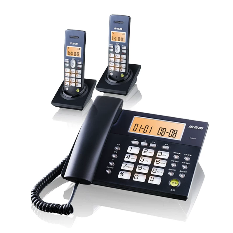 Проводной телефон BBK W101 Digital Wireless Telephone Комплект телефон беспроводной на дальнюю дистанцию, безпроводная стационарная связь, бесплатная доставка
