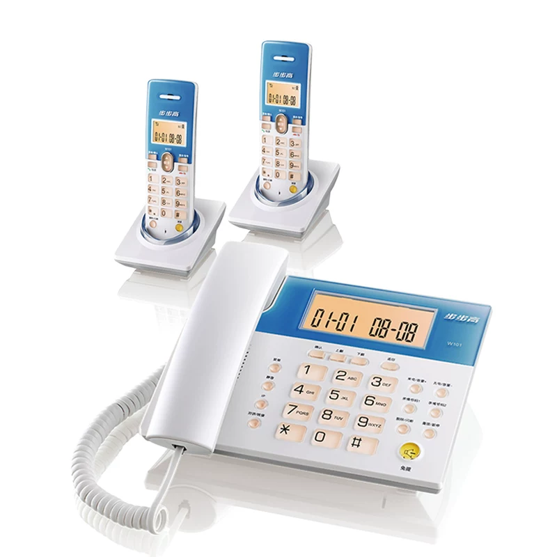 Проводной телефон BBK W101 Digital Wireless Telephone Комплект телефон беспроводной на дальнюю дистанцию, безпроводная стационарная связь, бесплатная доставка