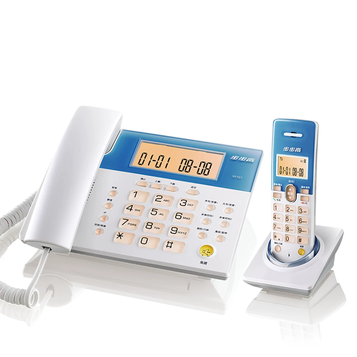 Проводной телефон BBK W101 Digital Wireless Telephone Комплект телефон беспроводной на дальнюю дистанцию, безпроводная стационарная связь, бесплатная доставка