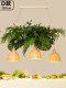 Creative Bar Chandelier, Floral Lamp, Sunroom Party Venue Layout, Dining Table, Courtyard, Simulated Plant Decoration Chandelier