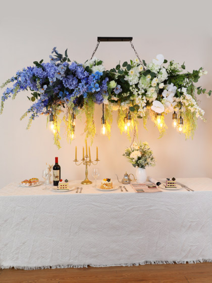 Bar Counter Chandelier, Creative Restaurant Banquet Hall Dining Table, Flower Shop, Sunroom, Window, Courtyard, Backyard Garden Decorative Plant Light