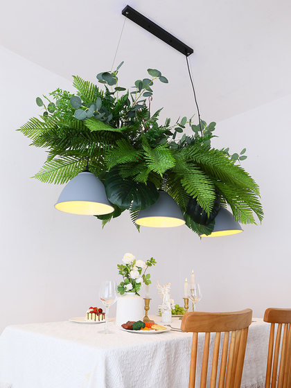 Forest-Style Industrial Bar Pendant Light Southeast Asian Homestay Restaurant Thai Dessert Shop Window Sunroom Plant Light