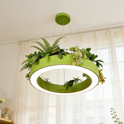 Simple Light Green Pendant Lamp for Guesthouses, Flower Shops, Leisure Areas, Shops, Living Rooms, Coffee Shops, Western Restaurants, and Pastoral Style Decorative Lighting