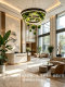 Double-Layer Aperture Plant-Shaped Pendant Light, Forest-Style Hotel Lobby, Banquet Hall, Leisure Area, Villa, Reception Hall Decorative Lighting Fixtures