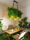 Bar Counter Pendant Light, Forest-Style Guesthouse Window Display, Sunroom Courtyard Dining Table Lamp, Thai Restaurant Decorative Plant Light