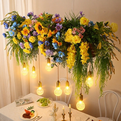 Party Decoration, Restaurant Floral Art, Chandeliers, Dining Table, Bar Counter Lights, Cafe, Sunroom, Homestay, Camping Site, Decorative Lights