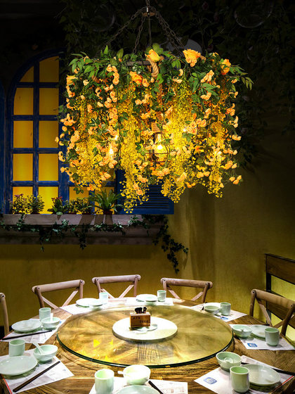 Creative Plant Chandelier, Popular in Music Restaurants, Hotel Private Rooms, Barbecue Restaurants, Bars, and Dining Tables