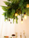 Bar Counter Pendant Light, Forest Style, Western Restaurant, Long Dining Table, Coffee Shop, Homestay, Sunroom, Courtyard, Shop Window, Green Plant Pendant Light