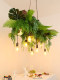 Bar Counter Pendant Light, Forest Style, Western Restaurant, Long Dining Table, Coffee Shop, Homestay, Sunroom, Courtyard, Shop Window, Green Plant Pendant Light