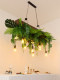 Bar Counter Pendant Light, Forest Style, Western Restaurant, Long Dining Table, Coffee Shop, Homestay, Sunroom, Courtyard, Shop Window, Green Plant Pendant Light