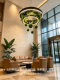 Double-Layer Aperture Plant-Shaped Pendant Light, Forest-Style Hotel Lobby, Banquet Hall, Leisure Area, Villa, Reception Hall Decorative Lighting Fixtures