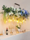 Bar Counter Chandelier, Creative Restaurant Banquet Hall Dining Table, Flower Shop, Sunroom, Window, Courtyard, Backyard Garden Decorative Plant Light