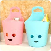hộp nhựa đựng đồ 9578 mặt cười treo giỏ lưu trữ với lỗ nhựa treo giỏ bếp đũa giỏ giỏ lưu trữ phòng tắm giỏ bách hóa - Trang chủ hộp nhựa nhỏ