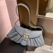 French DUDK womens bag 2023 new French fold cloud dumpling bag trendy Messenger shoulder armpit baguette