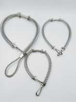 High pressure tubing explosion proof wire rope galvanized stainless steel anti-crash safety rope anti-collapse chain pneumatic hose spring lock