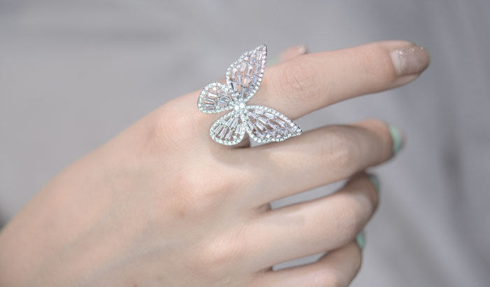 Bague Femme en Alliage argent plaque plaque or - Ref 3087208 Image 10