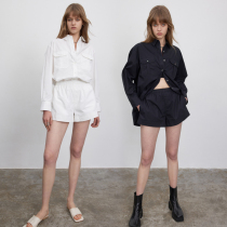 MADEINAM22 early spring heavy quality Xinjiang cotton _ neat H profile shirt design culottes