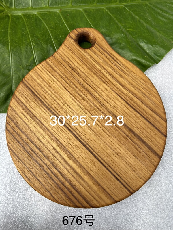 Burmese Teak Solid Wood Cutting Board, Natural Wood Chopping Board, Thick Large Cutting Board, Pizza Board, Fruit Board, No Splicing