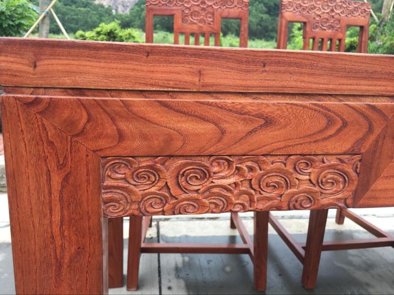 Bàn cũ Elm Mới Trung Quốc Xiangyun Jing Tôm Ghế phòng khách Bàn ăn Zen Sơn miễn phí Châu Phi Gỗ hồng mộc Nội thất - Bộ đồ nội thất mẫu giường đẹp