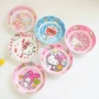 Phim hoạt hình sáng tạo dễ thương melamine bộ đồ ăn melamine mẫu giáo 5 inch nhỏ món ăn kẹo trái cây hạt dưa tấm trái cây khô dĩa nhựa