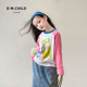 ເດັກຍິງແຂນຍາວ T-shirt bottoming shirt 2024 new spring dress little girl raglan sleeve baby spring and autumn pure cotton style