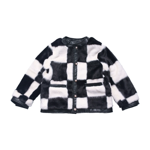 Куртка, зимний комплект, детские шахматы, детский флисовый пуховик, в западном стиле