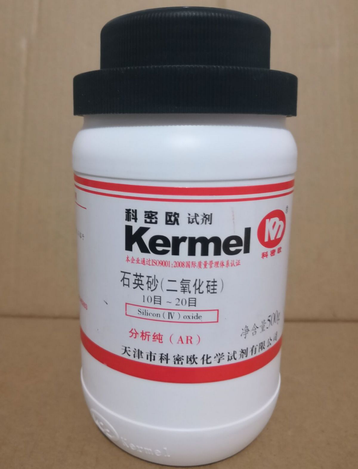 石英砂 二氧化硅 10目~20目 分析纯 AR 500克 实验室试剂