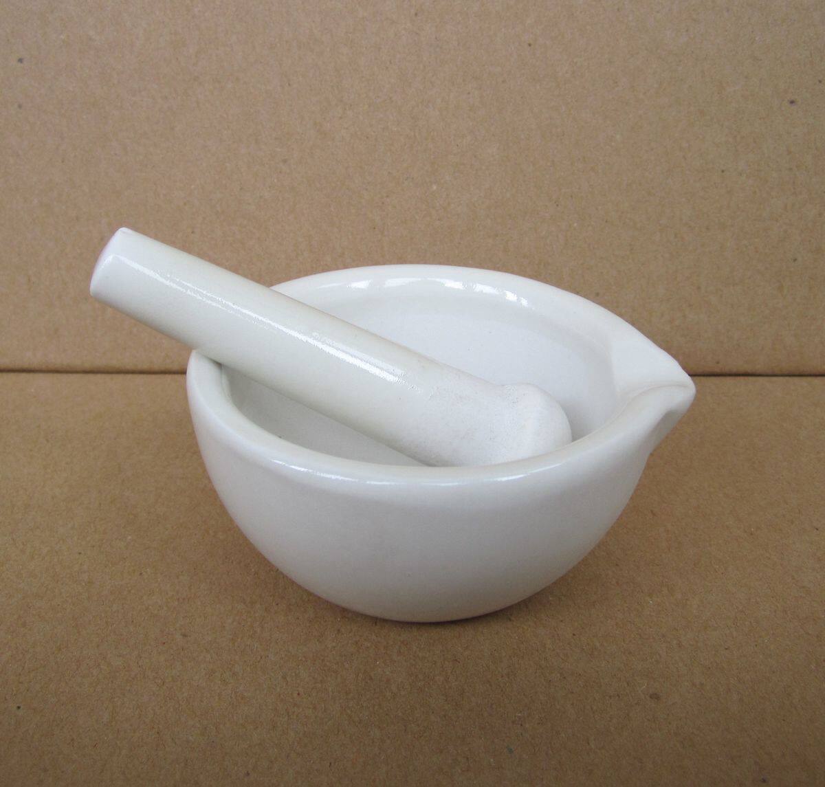 Ceramic mortar smashing pot medicine grinding bowl 80mm 100mm 130mm experimental consumables