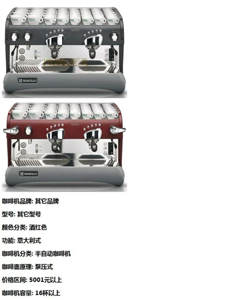 Máy pha cà phê bán tự động Rancilio Rancilio EPOCA CD2 hai đầu