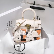 Hong Kong IT GDLEDY niche leather second-generation Kelly bag female 2021 new trendy portable messenger bag