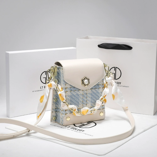 Небольшая сумка для телефона, сумка через плечо, модная поясная сумка, Гонконг, из натуральной кожи