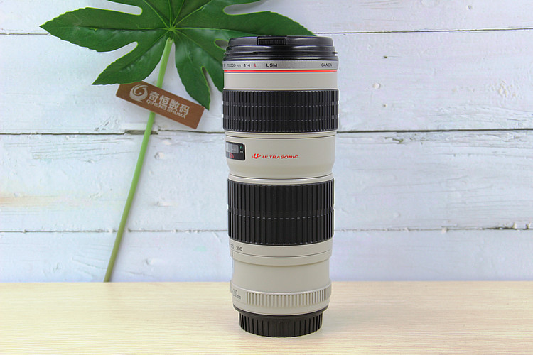 Ống kính DSLR Canon / Canon 70-200mm f / 4L USM Túi nhỏ màu trắng 70-200 Đồ cũ