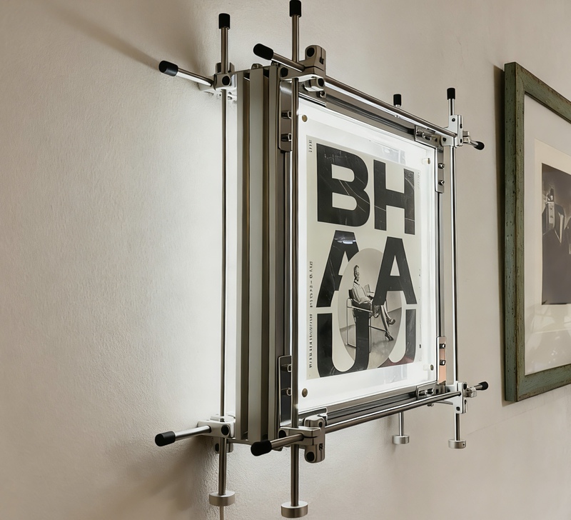 Bauhaus Industrial Style Light-Emitting Optical Axis Picture Frame, Overall Dimensions 40×40× 10cm , Free Shipping Via Sf Express