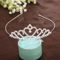 2020 childrens performance decorative headband crystal rhinestone Princess non-slip hair hoop baby hairpin girl performance crown